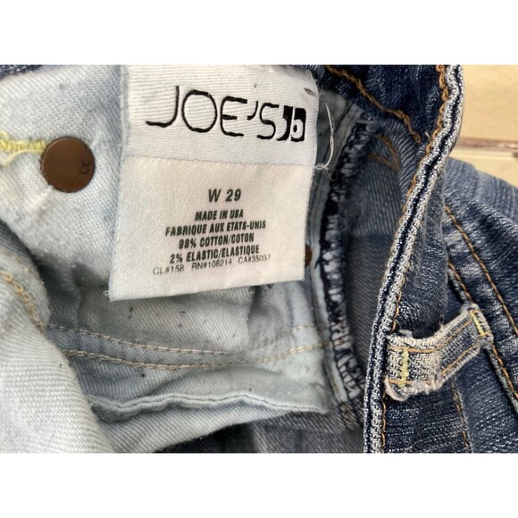 Joe's Jeans Womens 29 Blue Denim Stretch Flare Faded Low Rise made in the USA - Picture 3 of 14